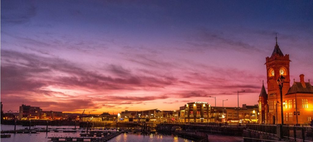 cardiff bay scene